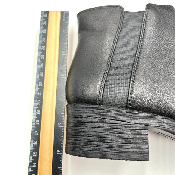 Kenneth Cole Womens Size 9 Levon Black‎ Leather Chelsea Ankle Boots Shoes - Picture 11 of 12